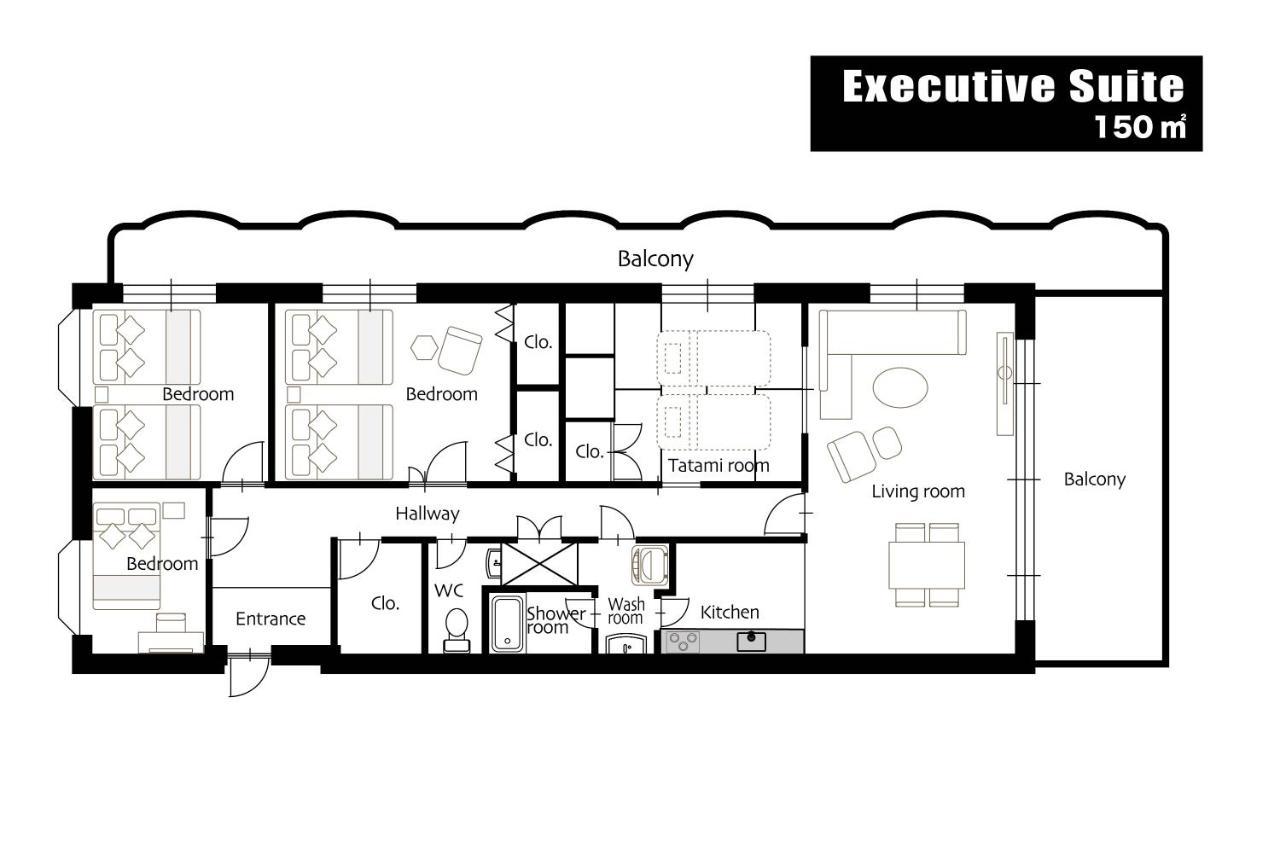 Ouchi Hotel Suite Temma Hiroshima Exterior photo